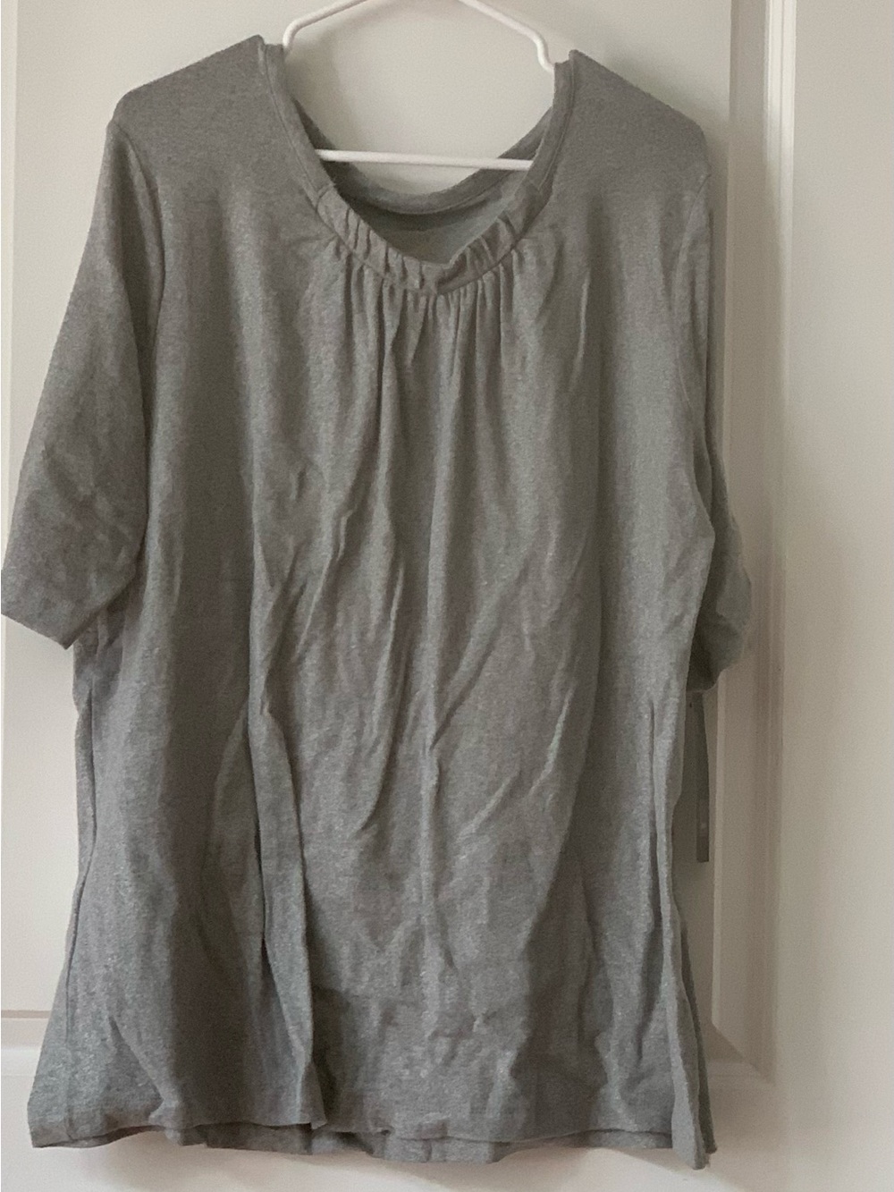 Mossimo Women's Short-Sleeve Gathered Neck Tee